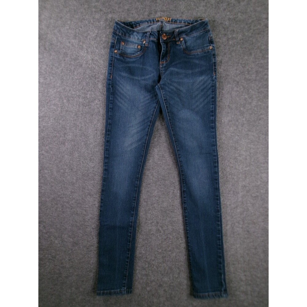 Reign Jeans Women 7 Blue Low Rise Skinny Dark Wash Capsule Causal